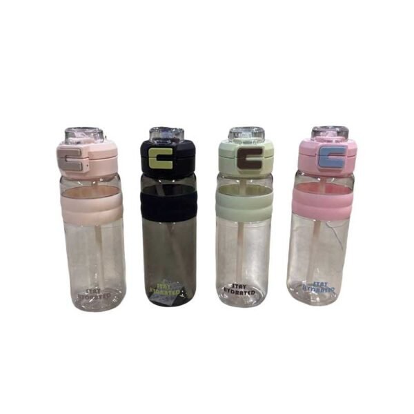 Transparent Sport Bottle with Easy Grip (Random Colour)